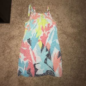 Slip dress with tie shoulders